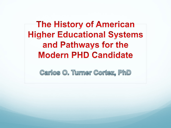 history of colonial and early american higher education