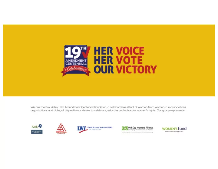 how much do you know about the women s suffrage movement
