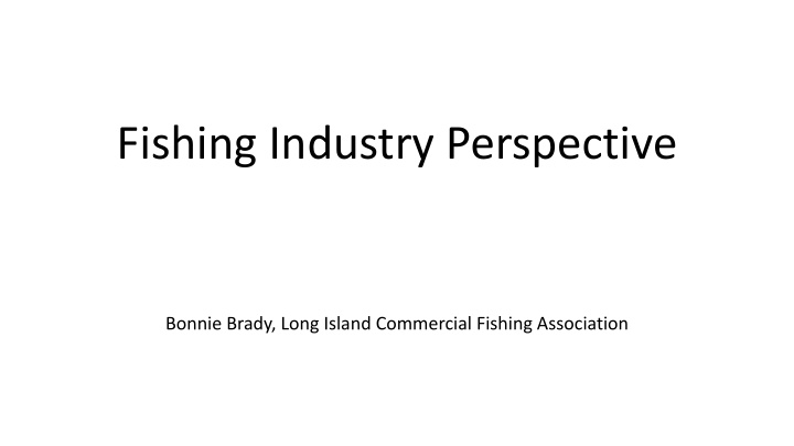 fishing industry perspective