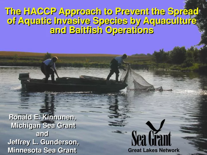 the haccp approach to prevent the spread