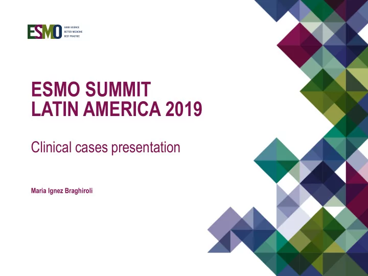 esmo summit latin america 2019
