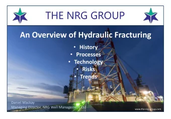 An Overview of Hydraulic Fracturing  History  Processes