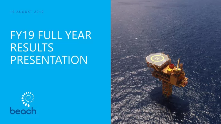 fy19 full year results