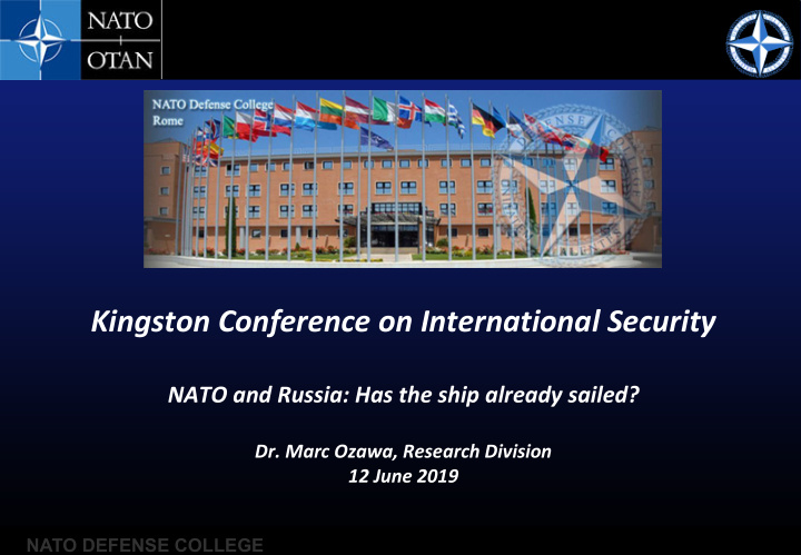 kingston conference on international security