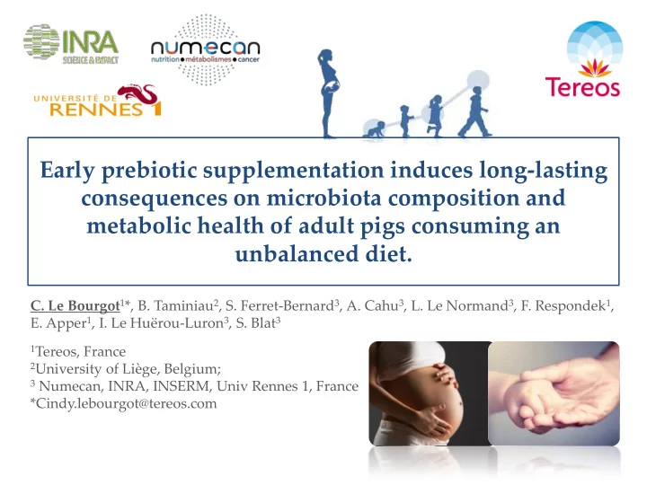 consequences on microbiota composition and