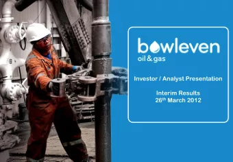 Interim Results 26 th March 2012  Disclaimer  Important Notice Nothing in this presentation or in