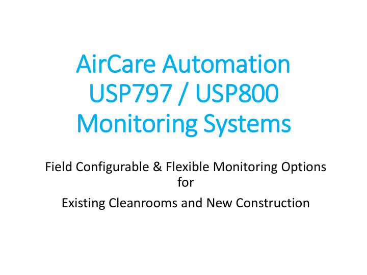 air ircare automation