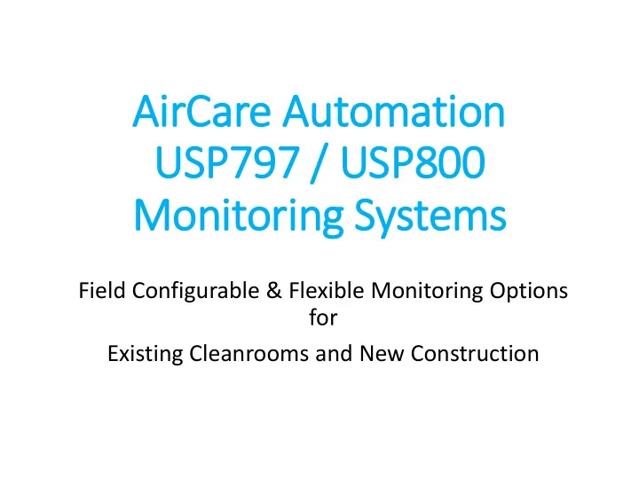 air ircare automation