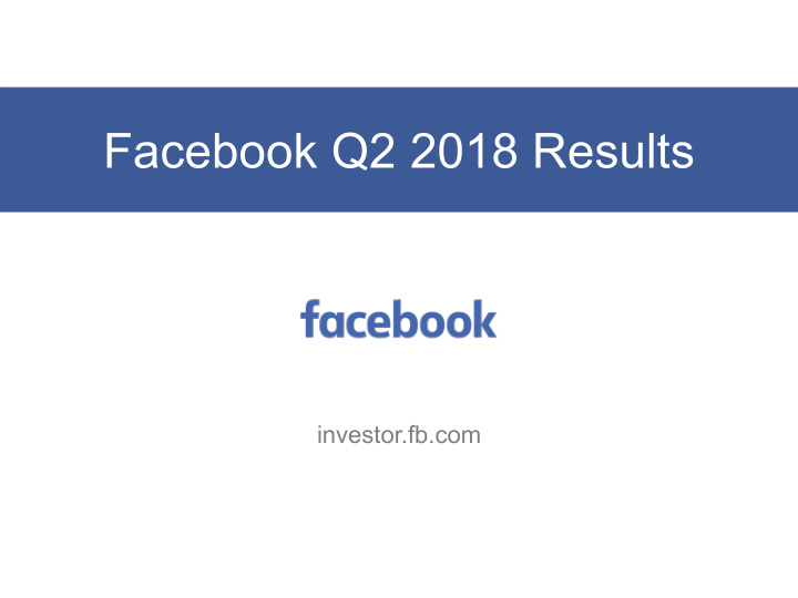 facebook q2 2018 results