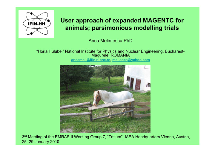user approach of expanded magentc for animals