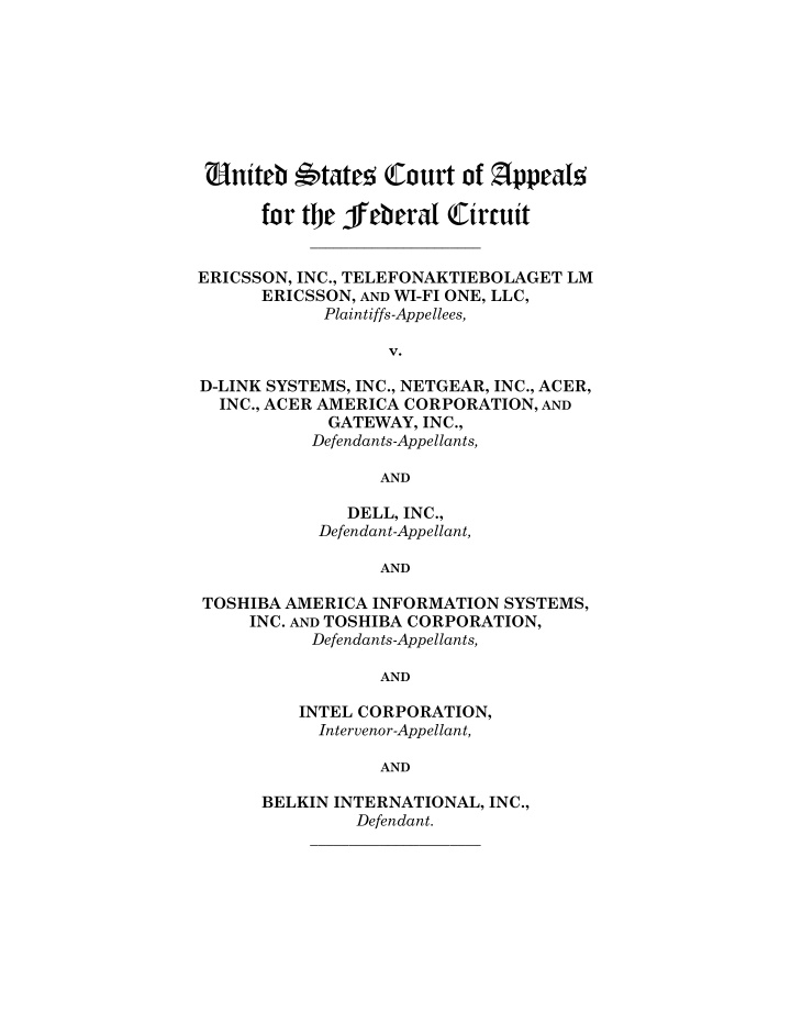 united states court of appeals for the federal circuit