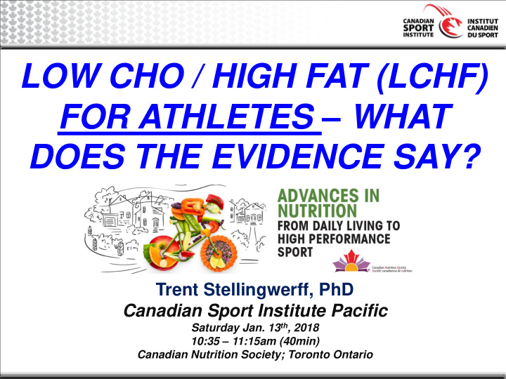 low cho high fat lchf for athletes what does the evidence