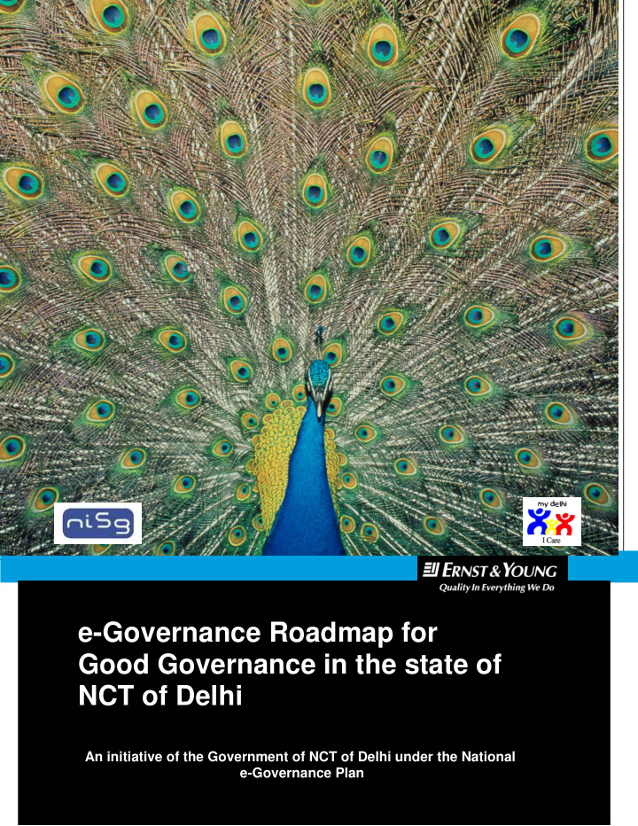 e governance roadmap for good governance in the state of