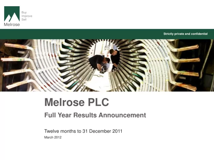 melrose plc