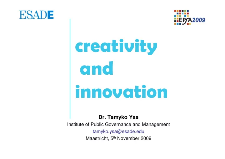 dr tamyko ysa institute of public governance and
