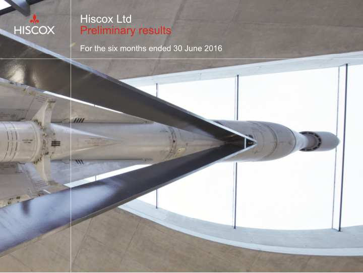 hiscox ltd preliminary results