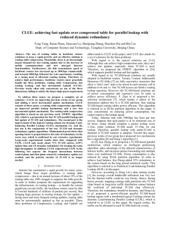 CLUE: achieving fast update over compressed table for parallel lookup with  reduced dynamic