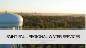 SAINT P  AUL REGIONAL WATER SERVICES  Citizen, Business, Government, &amp; 3M  Working Group