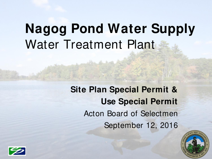 nagog pond water supply