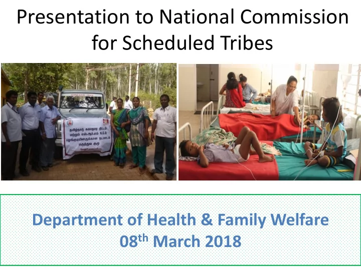 presentation to national commission