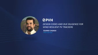 DESIGN CODES AND DUE DILIGENCE FOR  WIND RESILIENT PV TRACKERS  LVARO CASADO  AMEA Manager
