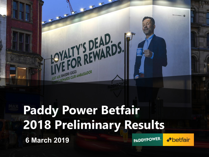 paddy power betfair 2018 preliminary results
