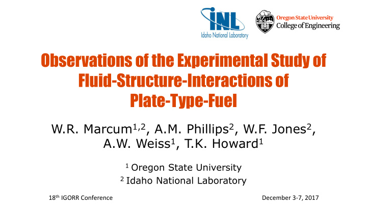 observations of the experimental study of fluid structure
