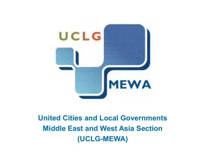 middle east and west asia section