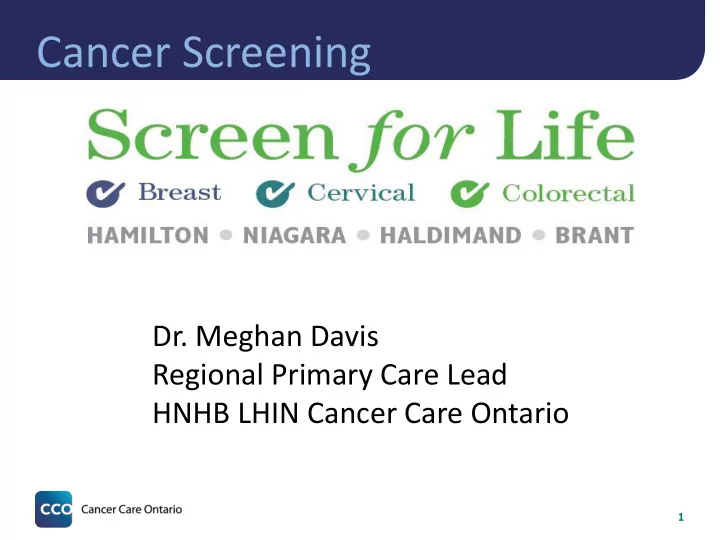 cancer screening