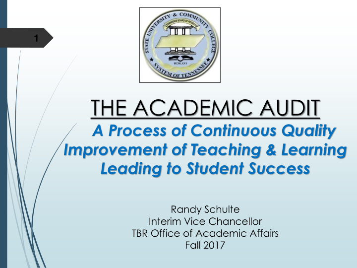 the academic audit