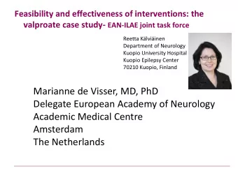 Delegate European Academy of Neurology  Academic Medical Centre  Amsterdam  The Netherlands  14