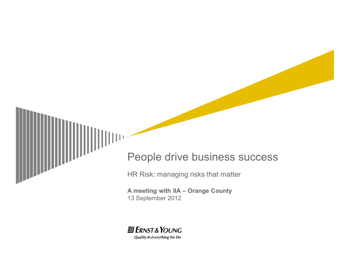 people drive business success
