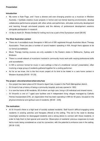 Presentation  Introduction   My name is Kate Page, and I have a diverse and ever-changing