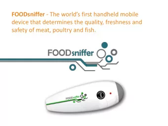 device that determines the quality, freshness and  safety of meat, poultry and fish.  How