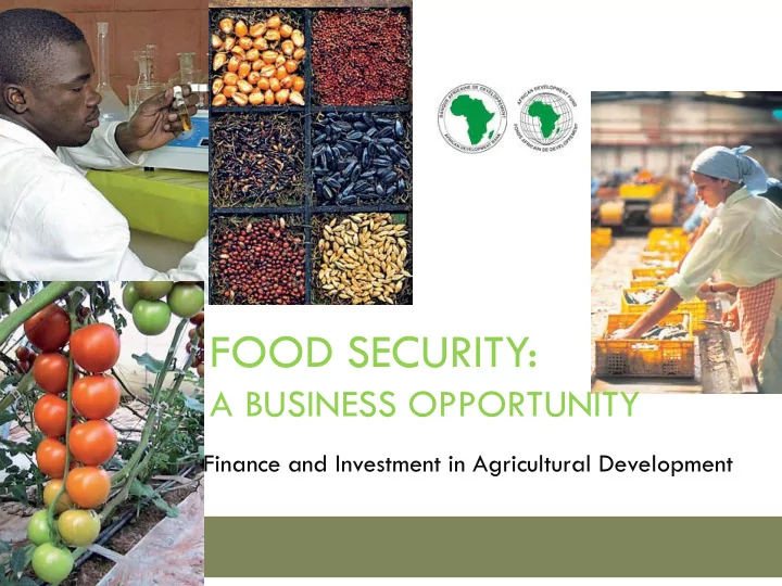 food security