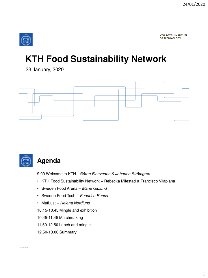 kth food sustainability network