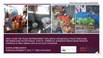HOW DOES THE FOOD ENVIRONMENT INFLUENCE HOUSEHOLD FOOD PURCHASE  PATTERNS AND NUTRITIONAL STATUS?
