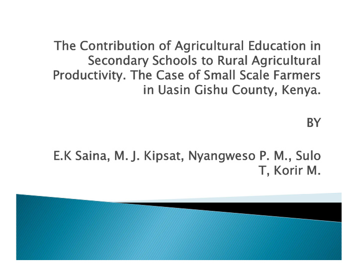 the contribution of the contribution of agricultural