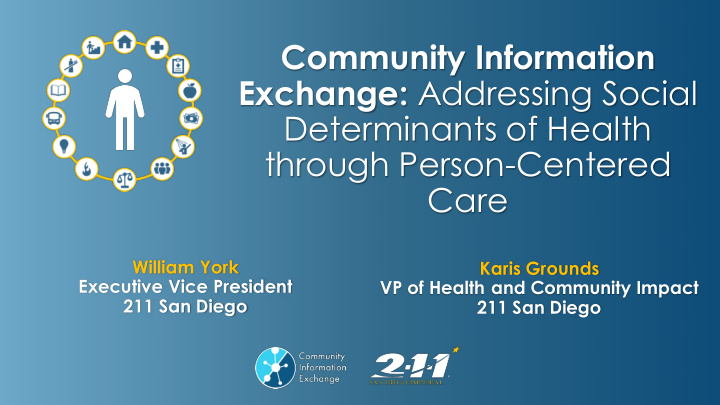 community information exchange addressing social