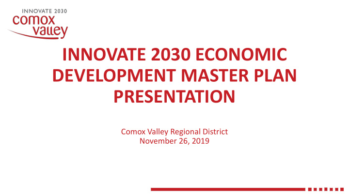 innovate 2030 economic development master plan