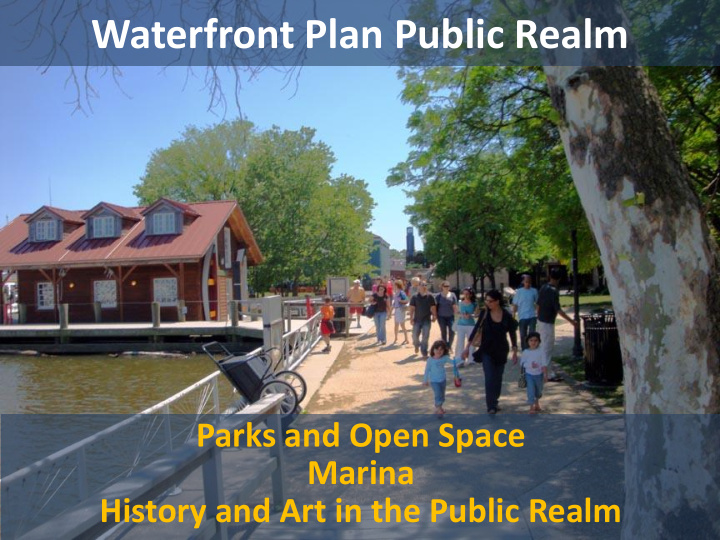 waterfront plan public realm