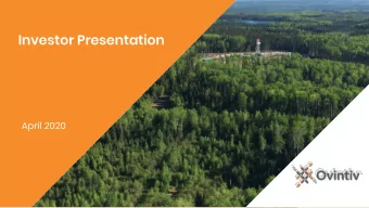 Investor Presentation  April 2020  1  O U R  C U L T U R E  D R I V E S  O U R  P E R F O R M A N C