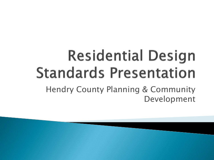 hendry county planning amp community development proposed