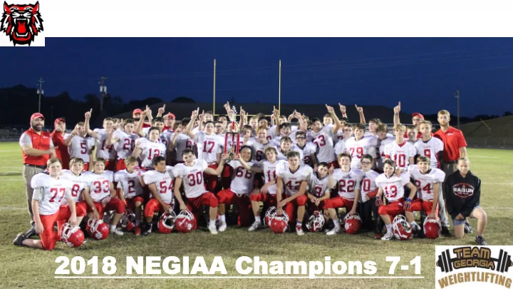 2018 negiaa 2018 negiaa champions champions 7 1