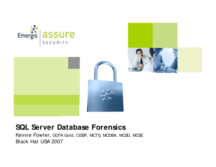 sql server database forensics