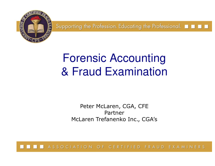 forensic accounting amp fraud examination