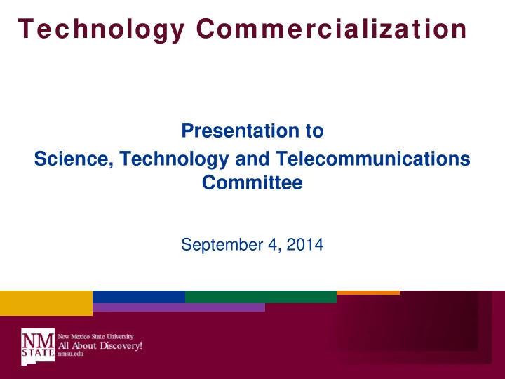 technology commercialization
