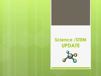 UPDATE  NGSS  EMPHASIS:  Scientific and Engineering Practices  Performance Expectations