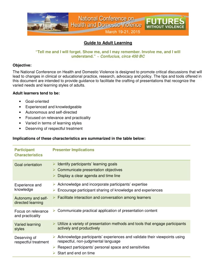 developing learning objectives objectives are action