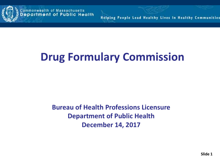 drug formulary commission